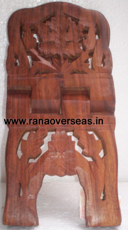 Wooden Carved Holy Book / Rahel Stand - 9