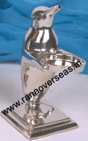 Silver Plated Candle Stands in penguin.