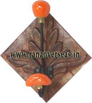 Wooden Wall Hanging Towel Stand - 1