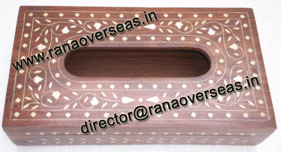 WOODEN TISSUE BOX HOLDER - 1