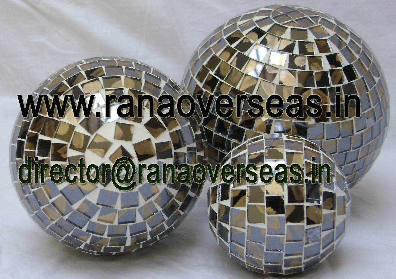 Mosaic Wall Hanging and Decorative Balls - 1
