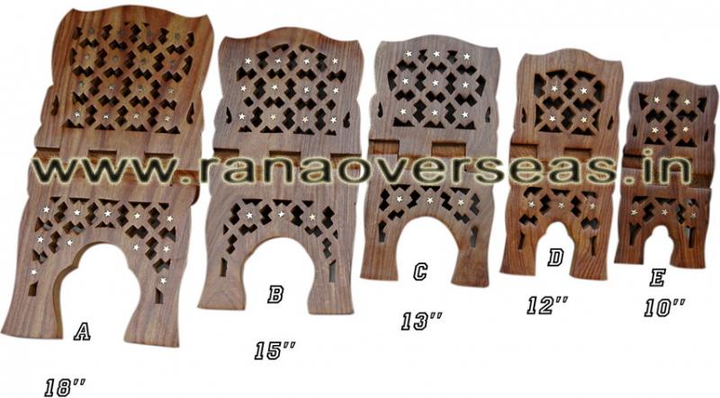 Wooden Carved Holy Book / Rahel Stand - 1
