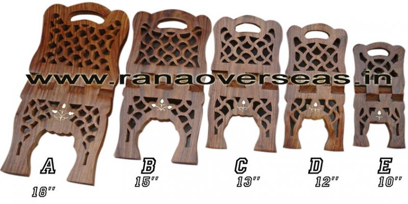 Wooden Carved Holy Book / Rahel Stand - 4