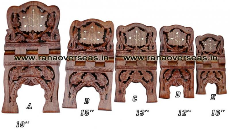 Wooden Carved Holy Book / Rahel Stand - 5